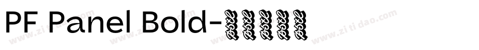 PF Panel Bold字体转换